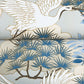 Sprig & Heron Light Blue Wallpaper