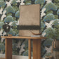Sprig & Heron Black Wallpaper