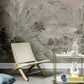 Misty Mountain Taupe Wall Mural