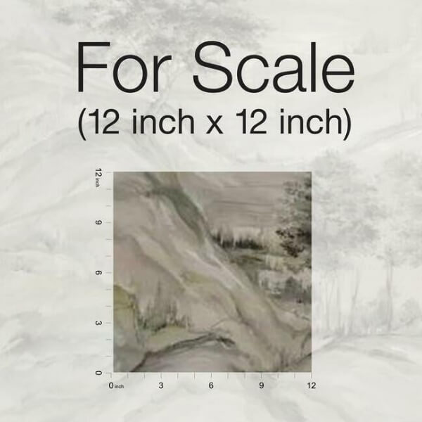 Misty Mountain Taupe Wall Mural