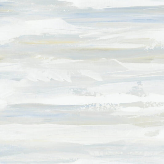 On The Horizon Blue & Yellow Wallpaper