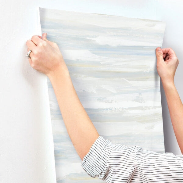 On The Horizon Blue & Yellow Wallpaper