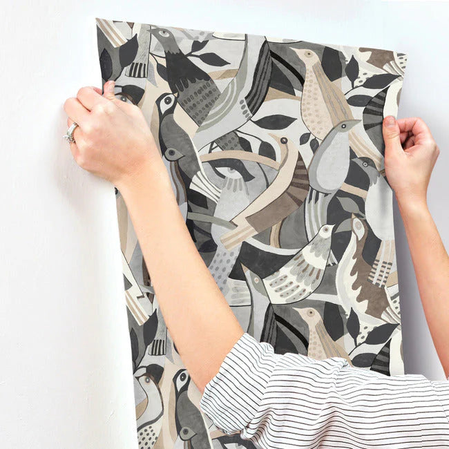 Fauvist Flock Wallpaper