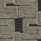Zulu Thread Black & Gold Wallpaper