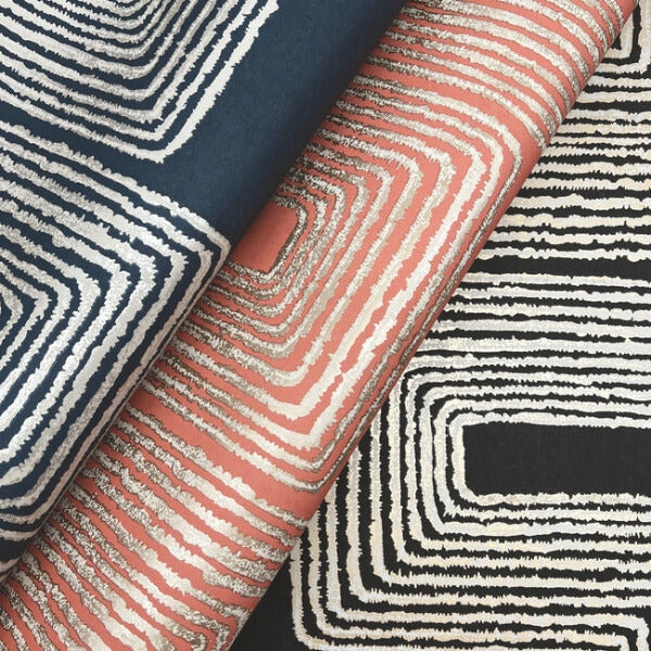 Zulu Thread Black & Gold Wallpaper