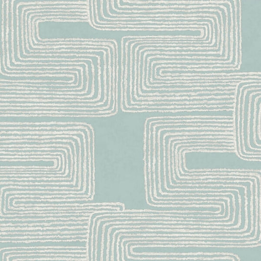 Zulu Thread Azure & Gold Wallpaper