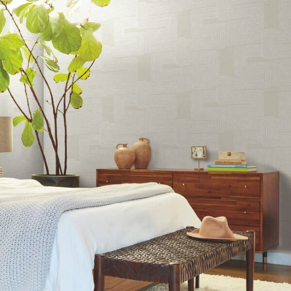 Zulu Thread Neutral & Pearl Wallpaper