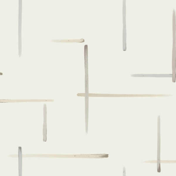 Gilded Sumi-E Neutral & Glint Wallpaper