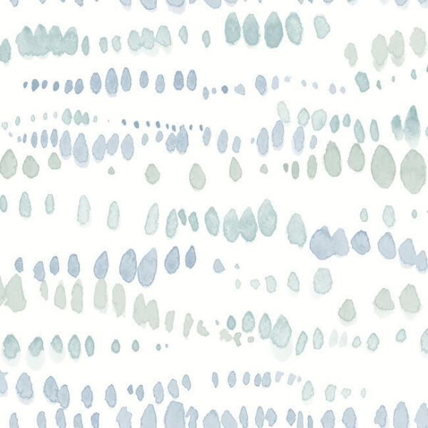 Dewdrops Blue Wallpaper