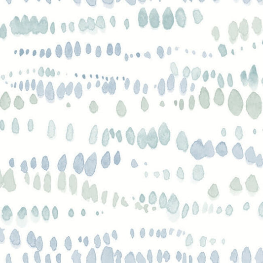 Dewdrops Blue Wallpaper