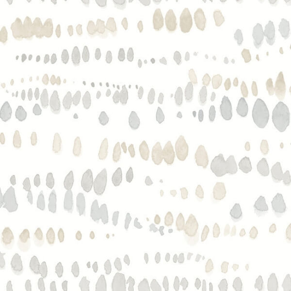 Dewdrops Neutral Wallpaper