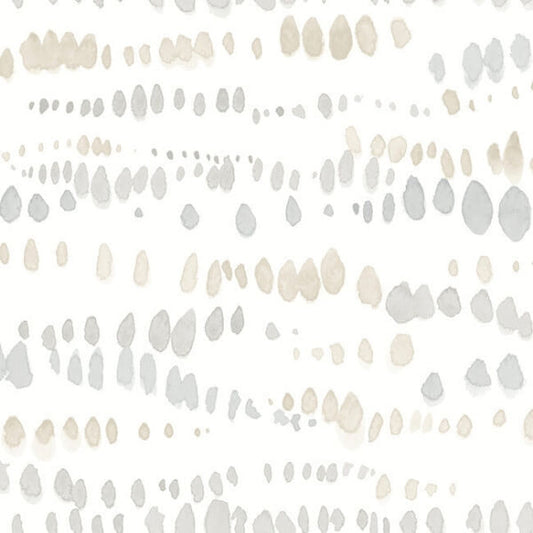 Dewdrops Neutral Wallpaper