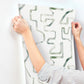 Abstract Aura Green & Grey Wallpaper