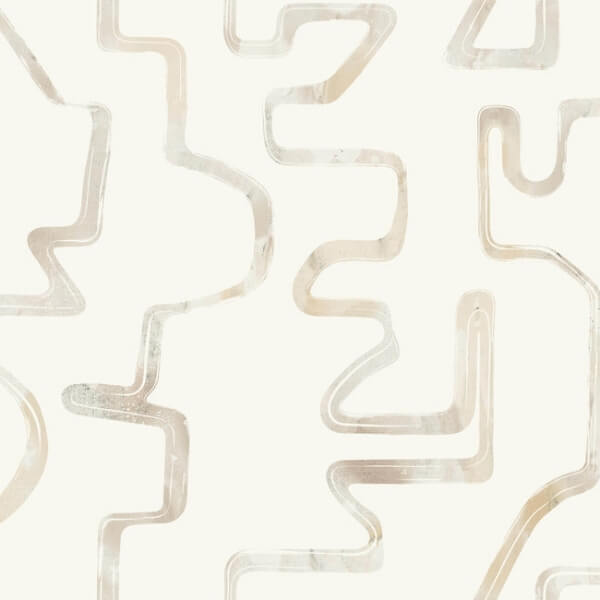 Abstract Aura Caramel & Cream Wallpaper