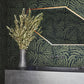Fern Fronds Black & Green Wallpaper