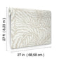 Fern Fronds Taupe & White Wallpaper