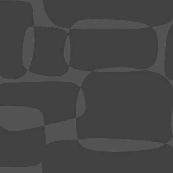Block Black & Metallic Wallpaper