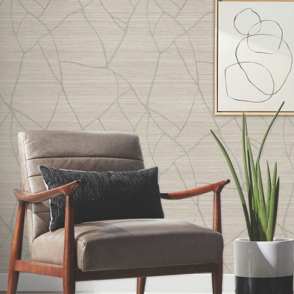 Raska Taupe Wallpaper