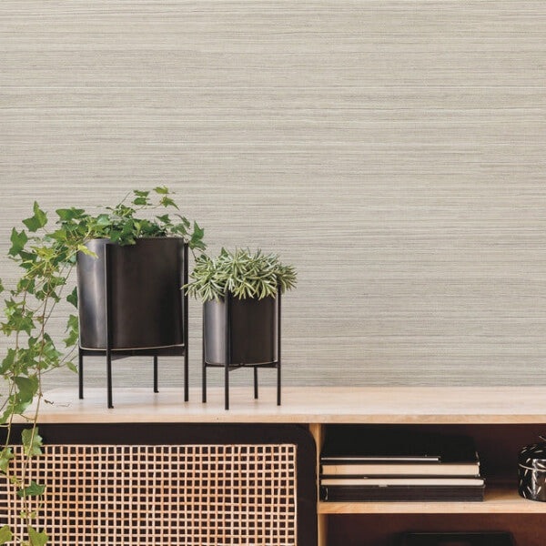 Fountain Grass Taupe Wallpaper
