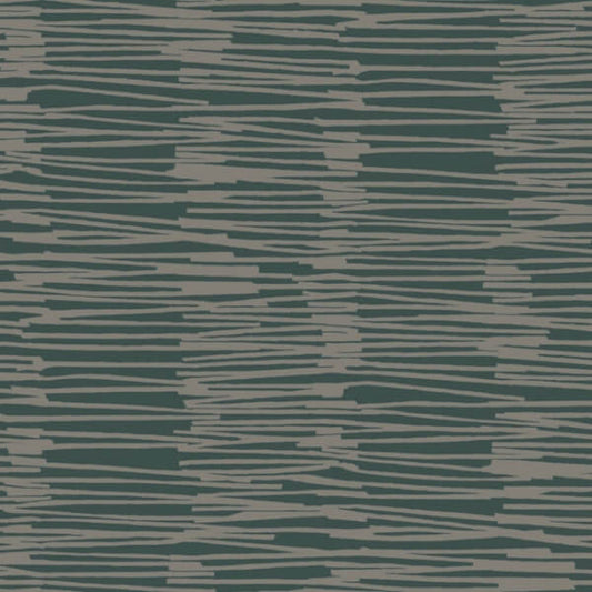 Water Reed Thatch Forest & Silver Wallpaper