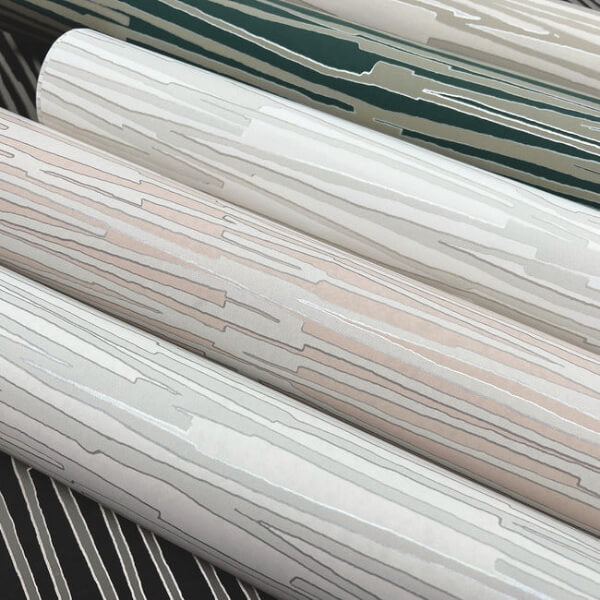 Water Reed Thatch Ivory & Glint Wallpaper