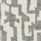 Modern Tribal Linen & Charcoal Wallpaper