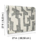 Modern Tribal Linen & Charcoal Wallpaper