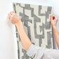 Modern Tribal Linen & Charcoal Wallpaper