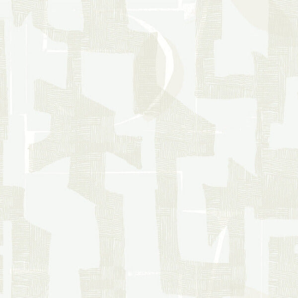 Modern Tribal Dove & Sand Wallpaper