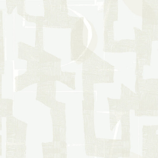 Modern Tribal Dove & Sand Wallpaper