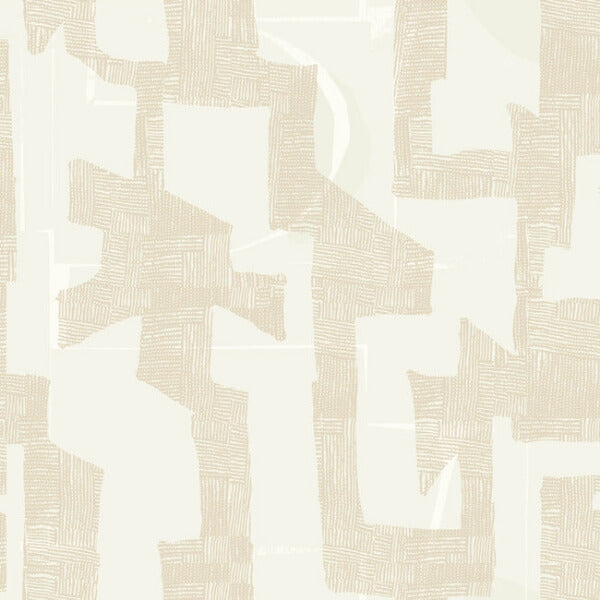 Modern Tribal Caramel & Cream Wallpaper