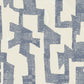 Modern Tribal Almond & Navy Wallpaper