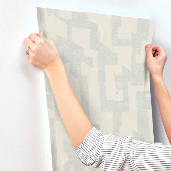 Modern Tribal Neutral & Grey Wallpaper