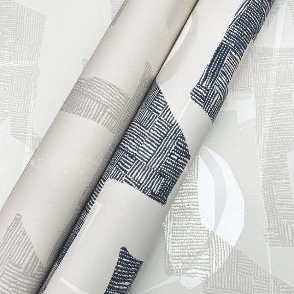 Modern Tribal Neutral & Grey Wallpaper