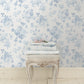 Everblooming Rosettes Dreamy Sky Cabbage Rose Bouquets Wallpaper