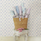Baby Bow Blue Bella Ribbon Ribbon Trellis Wallpaper