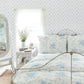 Baby Bow Blue Bella Ribbon Ribbon Trellis Wallpaper