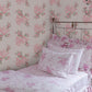 Rosa Beaux Pink Mint Large Bow Spot Wallpaper