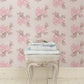Rosa Beaux Pink Mint Large Bow Spot Wallpaper