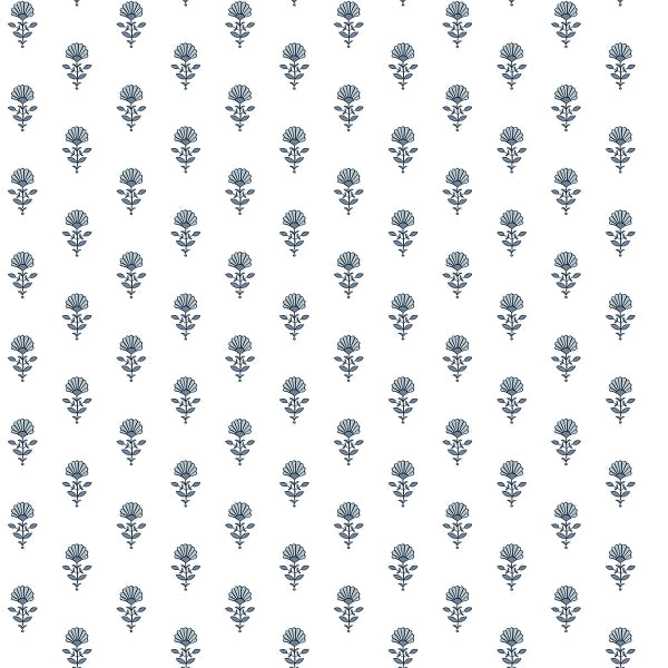 Libby Blue Heather Mini Floral Wallpaper