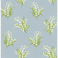 Farmington Blue Heather Lily of the Valley Wallpaper