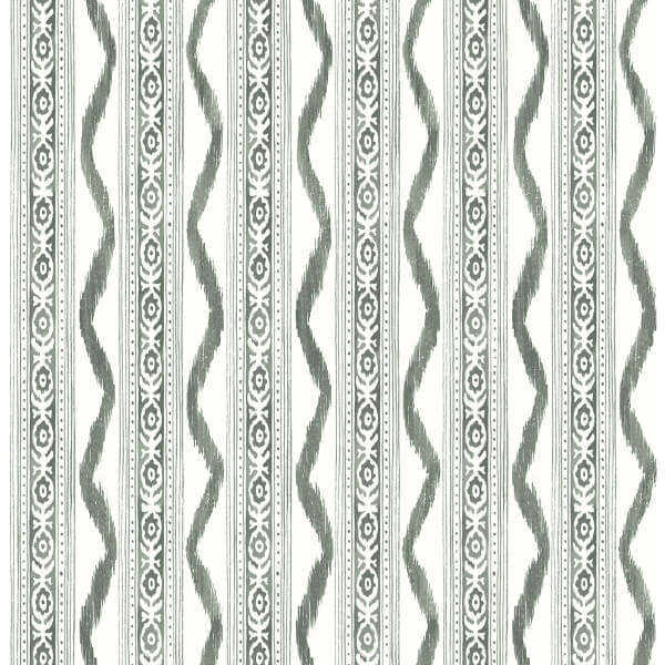 Rhys Green IKAT Stripe Wallpaper