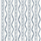 Rhys Blue IKAT Stripe Wallpaper