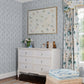 Rhys Blue IKAT Stripe Wallpaper