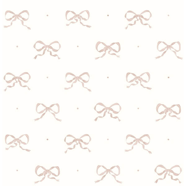 Emma Petal Large Bow Wallpaper