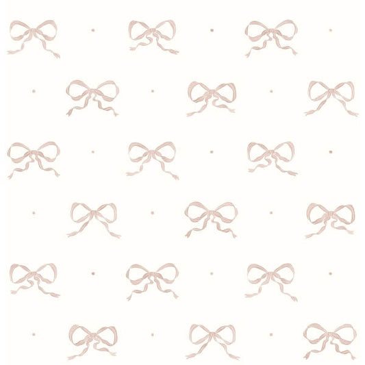 Emma Petal Large Bow Wallpaper