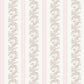 Marigold Wreath Pastel Peach Floral Stripe Wallpaper