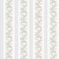 Marigold Wreath Baby Blue Rush Floral Stripe Wallpaper