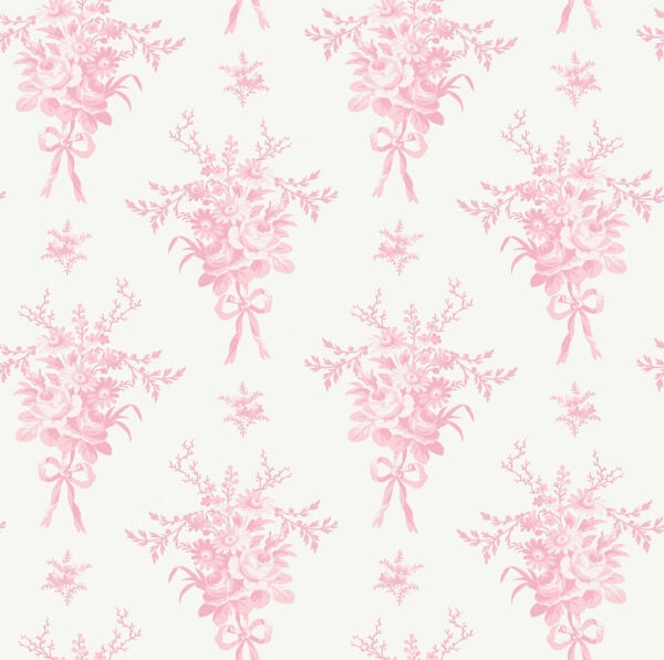 Rosie Arrangements Kiss Pink Bouquet Toss Wallpaper