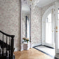 Cabbage Rose Bow Pretty in Pink Ribbons & Roses Wallpaper